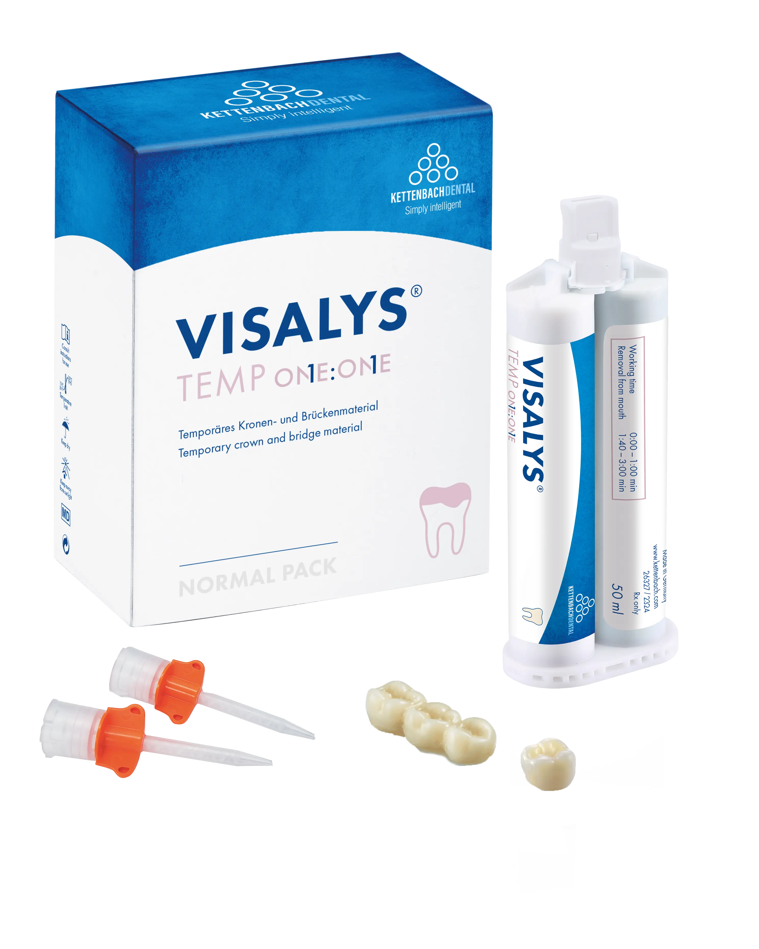 Packshot VISALYS® TEMP ONE:ONE