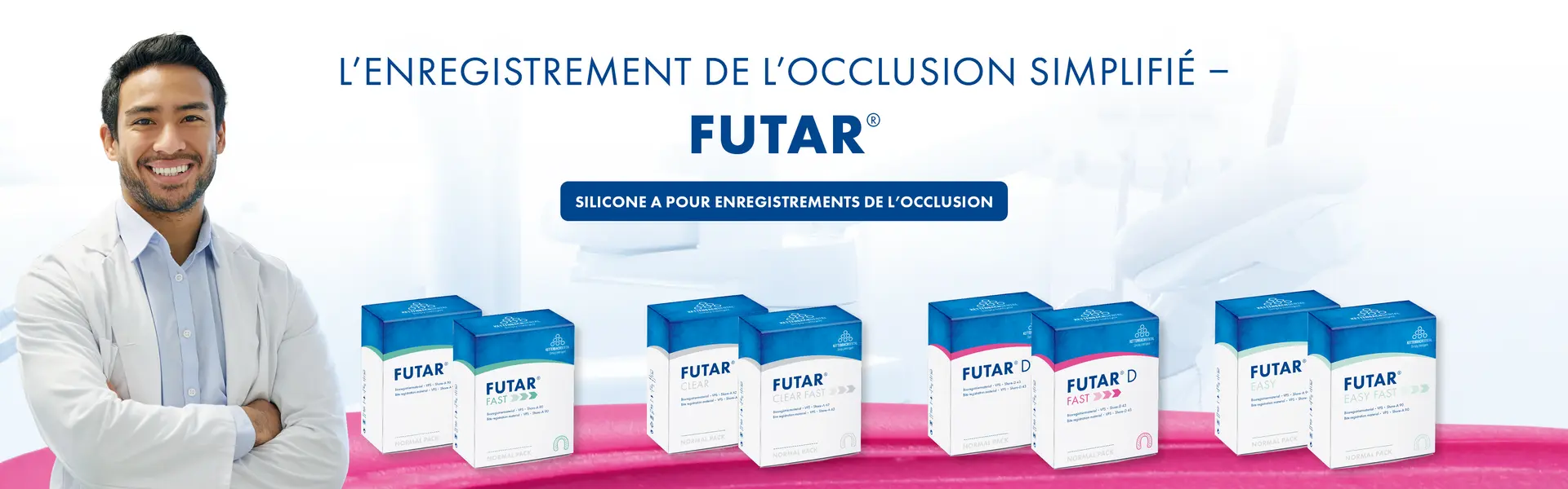 L'enregistrement de l'occlusion simplifié : FUTAR, silicone a pour enrigistements de l'occlusion