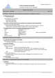 Fiche de données de sécurité