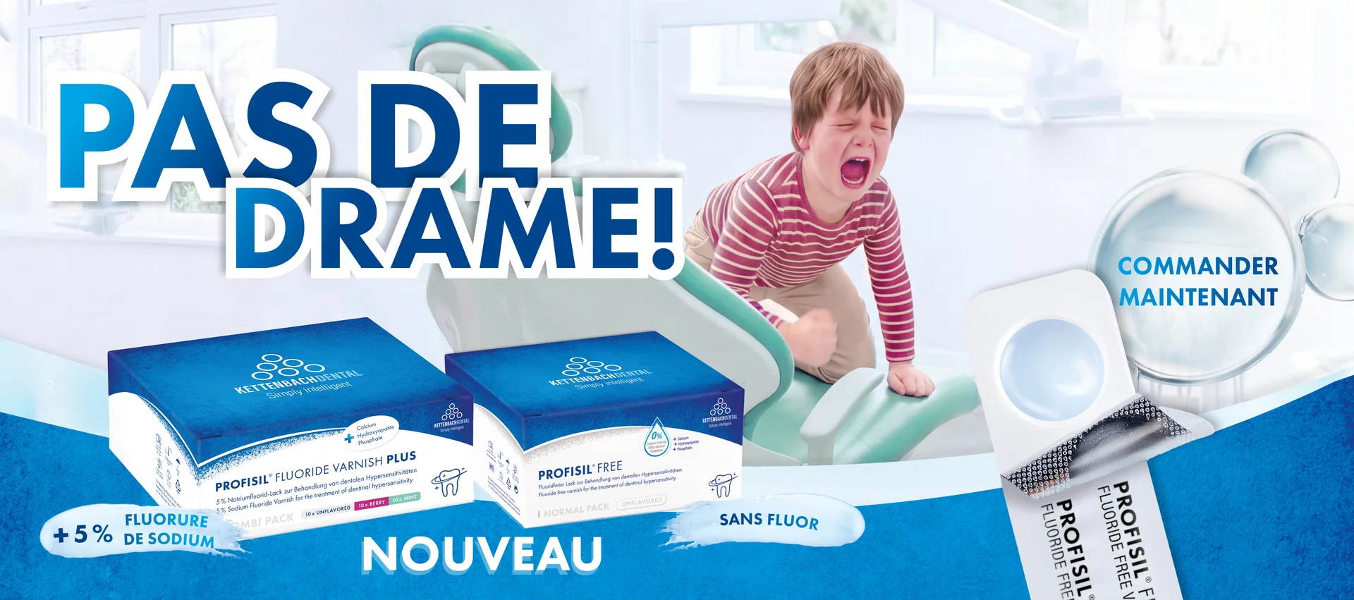 Pas de drame grâce à Profisil Fluoride Plus. Essayez-le maintenant sans risque.
