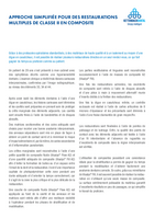 Approche simplifiée pour les restaurations composites multiples de classe II