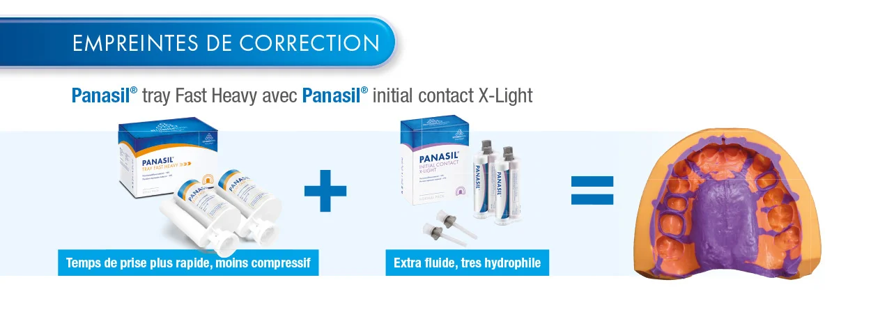 Panasil® tray Fast Heavy avec Panasil® initial contact